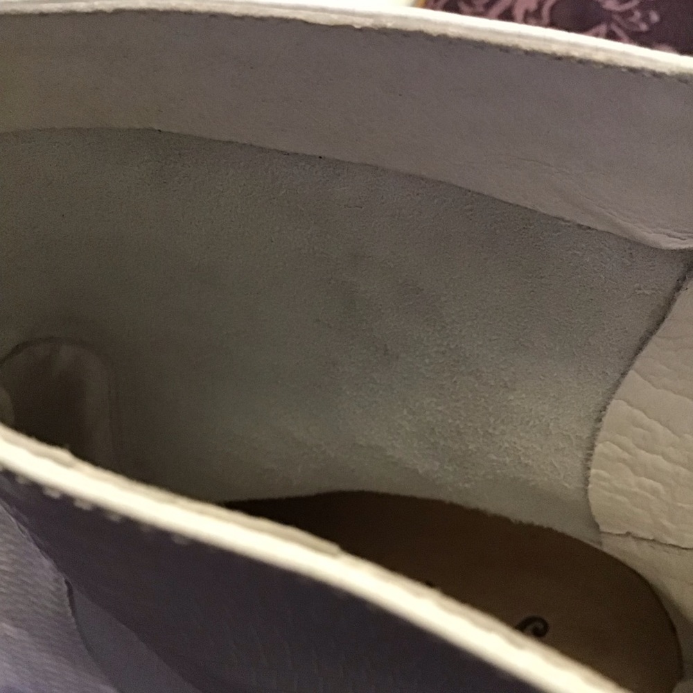 Free People White Leather Zip Boots Booties. Size 38 - Picture 10 of 16